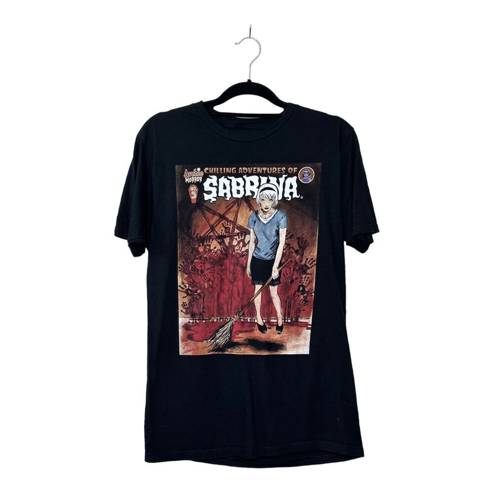 Archie Comics black graphic Sabrina horror short sleeves tee size M